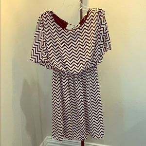 Chevron print dress